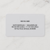 Carte De Visite Professionnel indépendant indépendants noir (Dos)