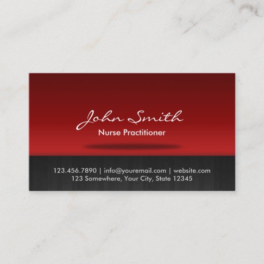 Carte De Visite Professionnel infirmière (Devant)