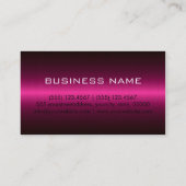 Carte De Visite Professionnel inoxydable en métal de roses indien (Dos)