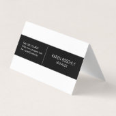 Carte De Visite Professionnel | Investisseur immobilier (Dos)