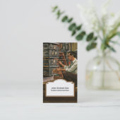 Carte de visite professionnel IT vintage (Debout devant)