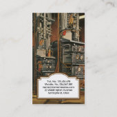 Carte de visite professionnel IT vintage (Dos)