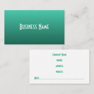 Carte de visite professionnel Jade Green