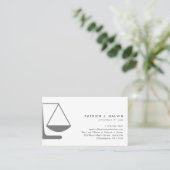 Carte De Visite Professionnel juridique du procureur minimal (Debout devant)