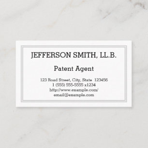 Carte de visite professionnel juridique minimal