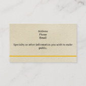 Carte De Visite Professionnel juridique / Procureur élégant (Dos)