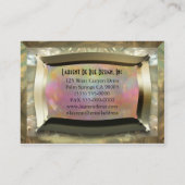 Carte De Visite Professionnel juste d'Ella de vanité 3,5" x 2,5" (Dos)