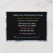 Carte De Visite Professionnel Lily Floral (Dos)