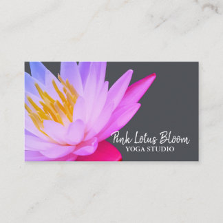 Carte De Visite Professionnel Logo Lotus Personnalisé Studio de Yo