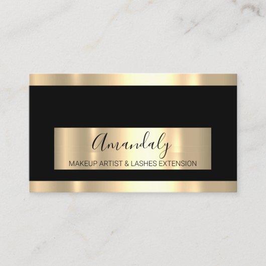 Carte De Visite Professionnel Maquillage Artiste Lash Planificateu (Devant)