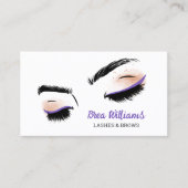 Carte de visite professionnel maquillage Eyelash (Devant)