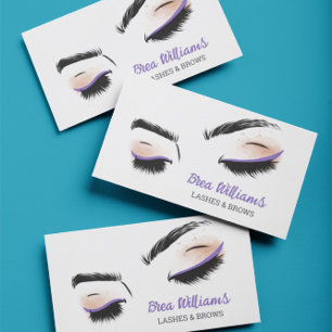 Carte de visite professionnel maquillage Eyelash