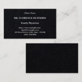 Carte de visite professionnel Médicale simple (Devant / Derrière)