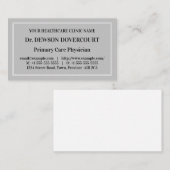 Carte de visite professionnel Médicale traditionne (Devant / Derrière)