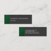 Carte de visite professionnel mince gris gris minc (Devant / Derrière)