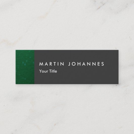 Carte de visite professionnel mince gris gris minc (Devant)