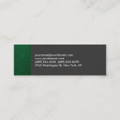 Carte de visite professionnel mince gris gris minc (Dos)