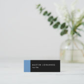 Carte de visite professionnel mince noir bleu noir (Debout devant)