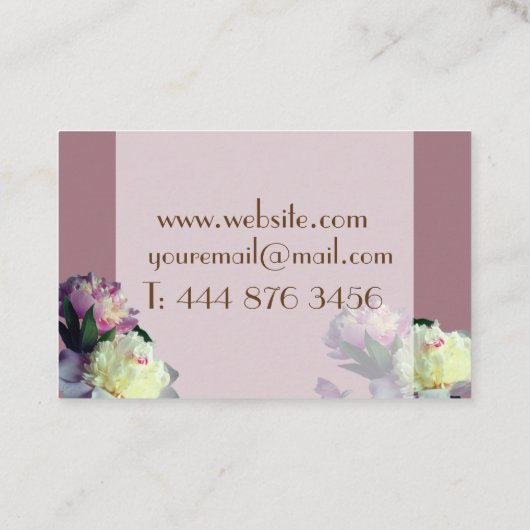 Carte de visite professionnel minimal (Dos)