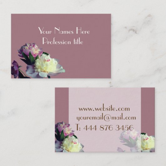 Carte de visite professionnel minimal (Devant / Derrière)