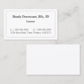 Carte de visite professionnel minimal (Devant / Derrière)