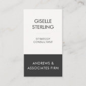 Carte De Visite Professionnel minimal Entreprise Moderne Élégant (Devant)