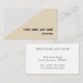 Carte de visite professionnel minimal et de base (Devant / Derrière)