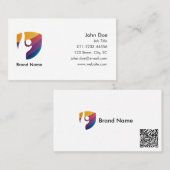 Carte De Visite Professionnel Minimal Simple Moderne (Devant / Derrière)