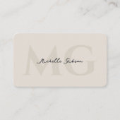 Carte De Visite Professionnel Minimal Simple Sand Moderne (Devant)