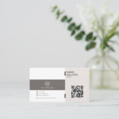 Carte de visite professionnel minimaliste (Debout devant)