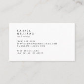 Carte De Visite Professionnel minimaliste (Dos)