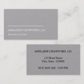 Carte de visite professionnel minimaliste (Devant / Derrière)