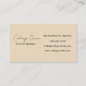 Carte de visite professionnel minimaliste (Devant)