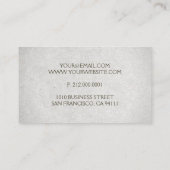 Carte de visite professionnel minimaliste (Dos)