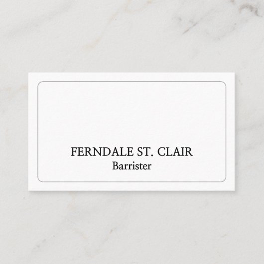 Carte de visite professionnel minimaliste (Devant)