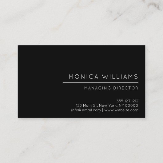 Carte De Visite Professionnel minimaliste chic (Devant)