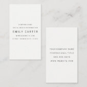 Carte De Visite Professionnel minimaliste classique (Devant / Derrière)