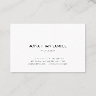 Carte De Visite Professionnel minimaliste de la conception graphiq