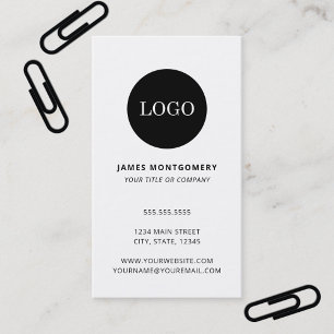 Carte De Visite Professionnel minimaliste du logo circulaire perso