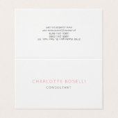Carte De Visite Professionnel minimaliste élégant (Extérieur déplié)