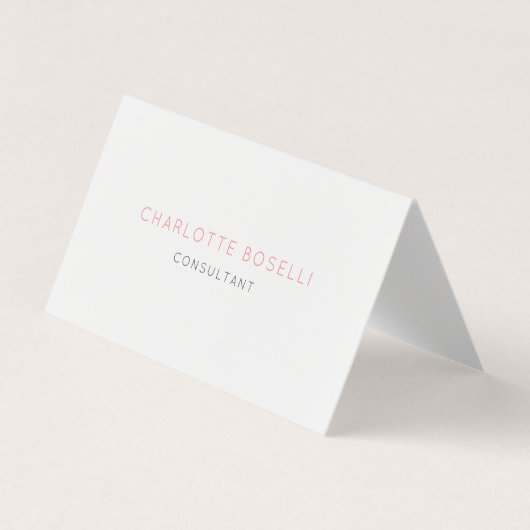 Carte De Visite Professionnel minimaliste élégant (Devant)