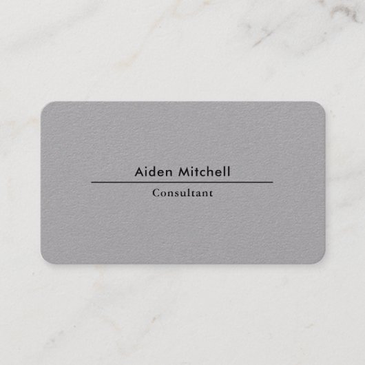 Carte De Visite Professionnel minimaliste élégant (Devant)