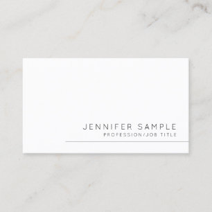 Carte De Visite Professionnel minimaliste Modèle moderne Cute Crea