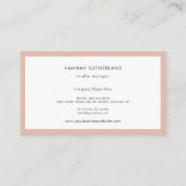 Carte De Visite Professionnel minimaliste moderne (Dos)