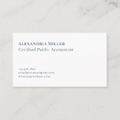 Carte de visite professionnel minimaliste moderne (Devant)