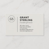 Carte De Visite Professionnel minimaliste Moderne (Devant)