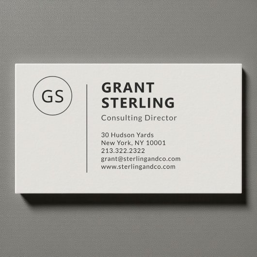 Carte De Visite Professionnel minimaliste Moderne