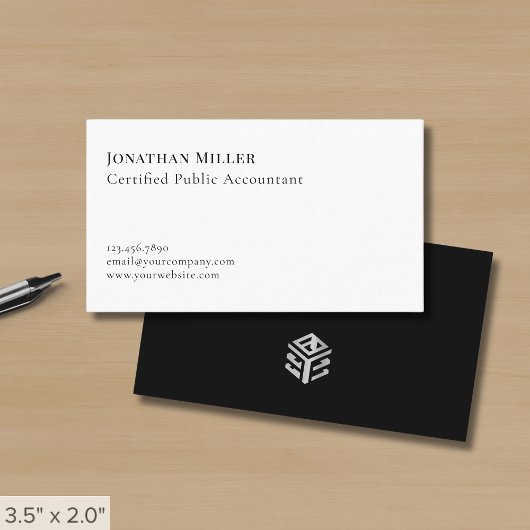 Carte De Visite Professionnel minimaliste moderne