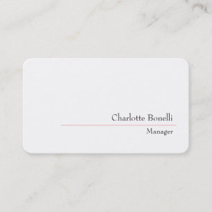 Carte De Visite Professionnel minimaliste moderne créatif