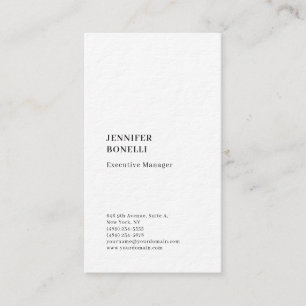 Carte De Visite Professionnel minimaliste moderne épais tendance
